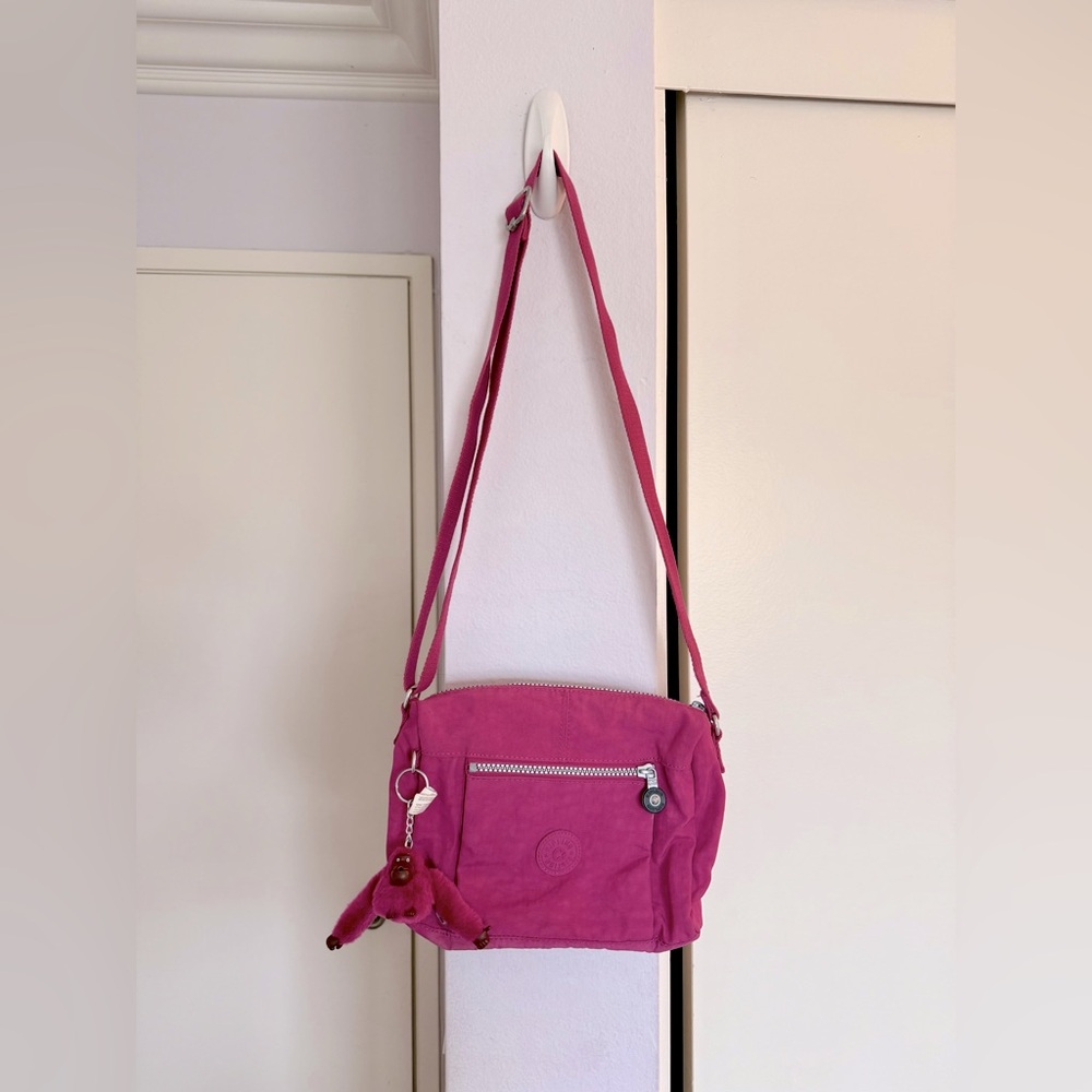 Kipling Wes Crossbody Bag- Magenta